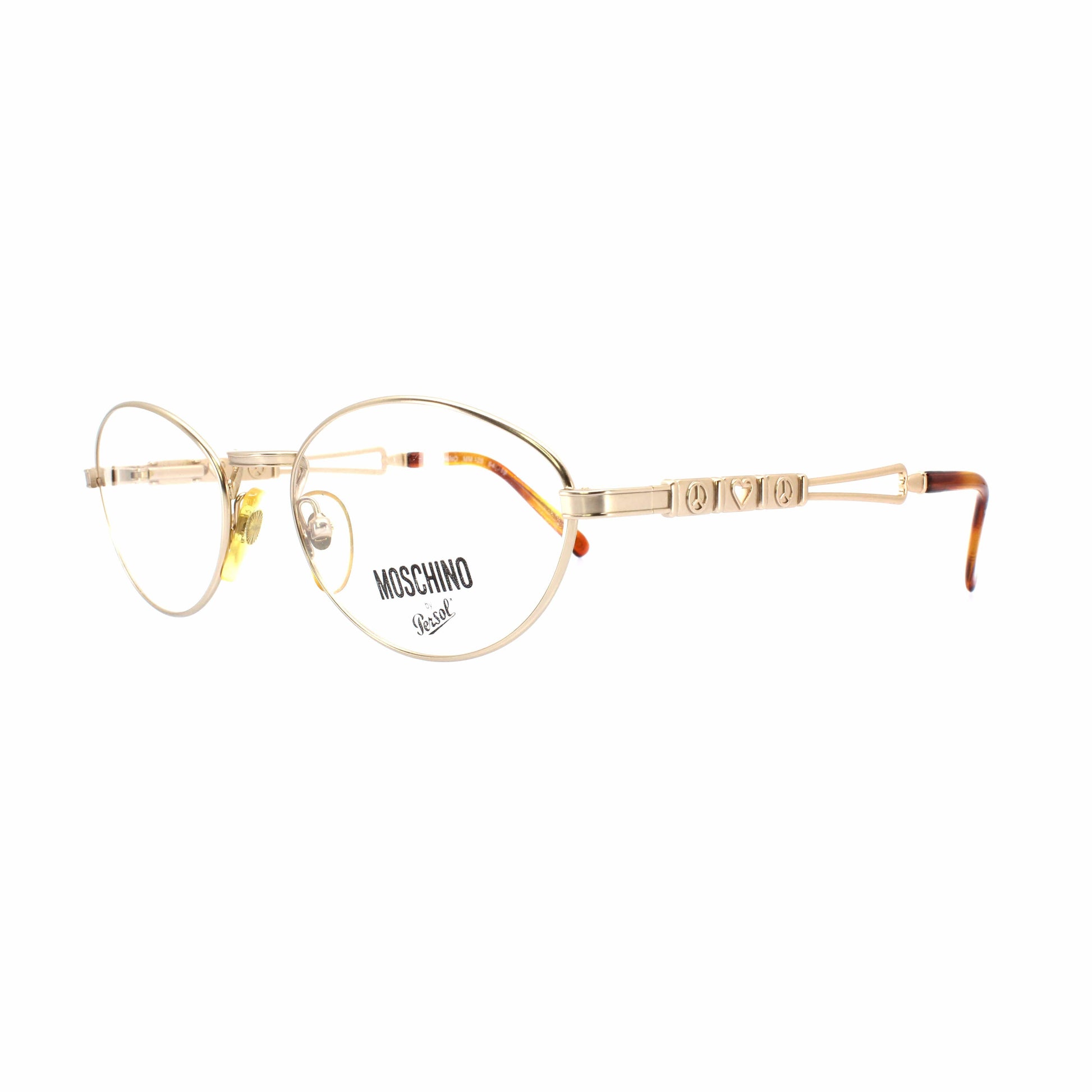 Gold Vintage Moschino MM 125 Glasses RSTKD Vintage
