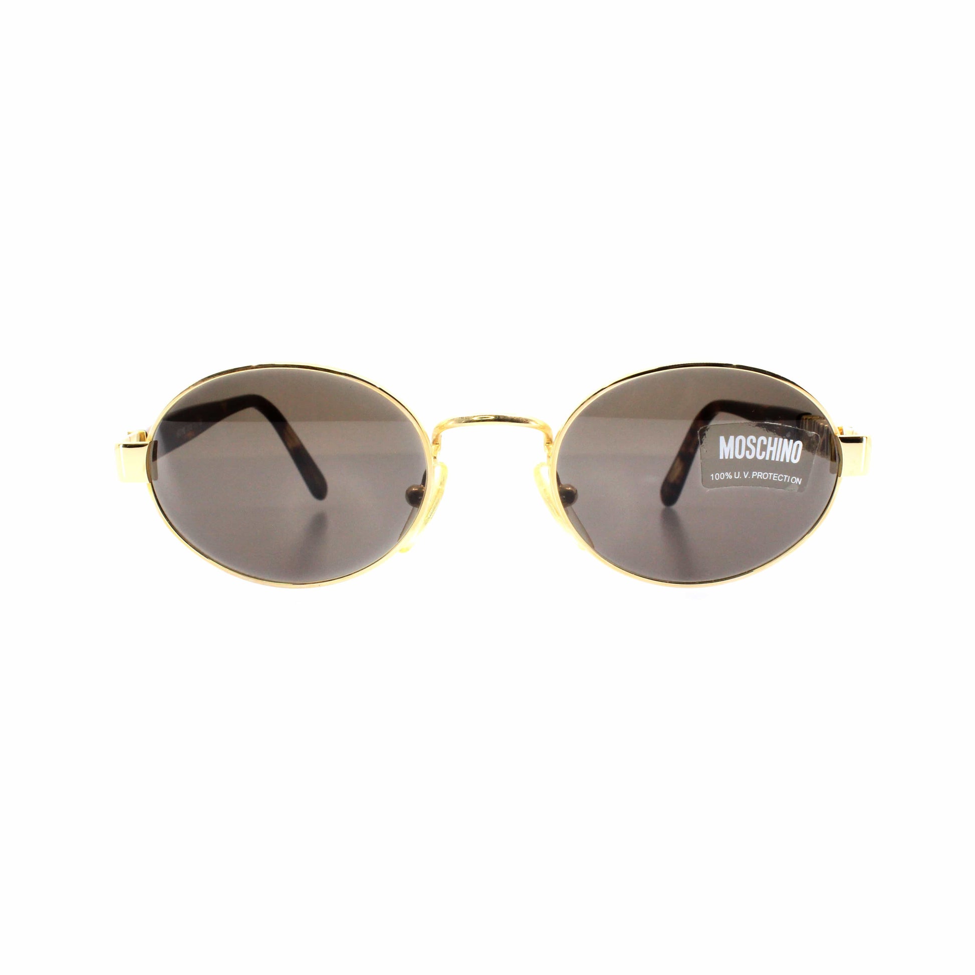 Gold Vintage Moschino MM 403 Sunglasses RSTKD Vintage