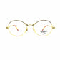 Gold Vintage Moschino MM 514 Glasses RSTKD Vintage