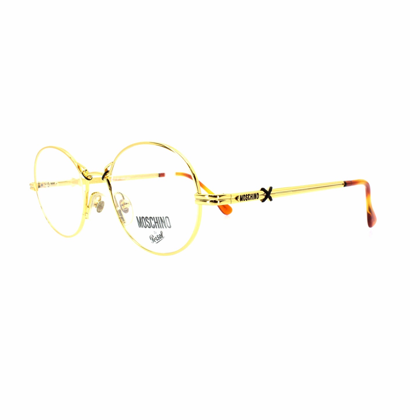 Gold Vintage Moschino MM 514 Glasses RSTKD Vintage