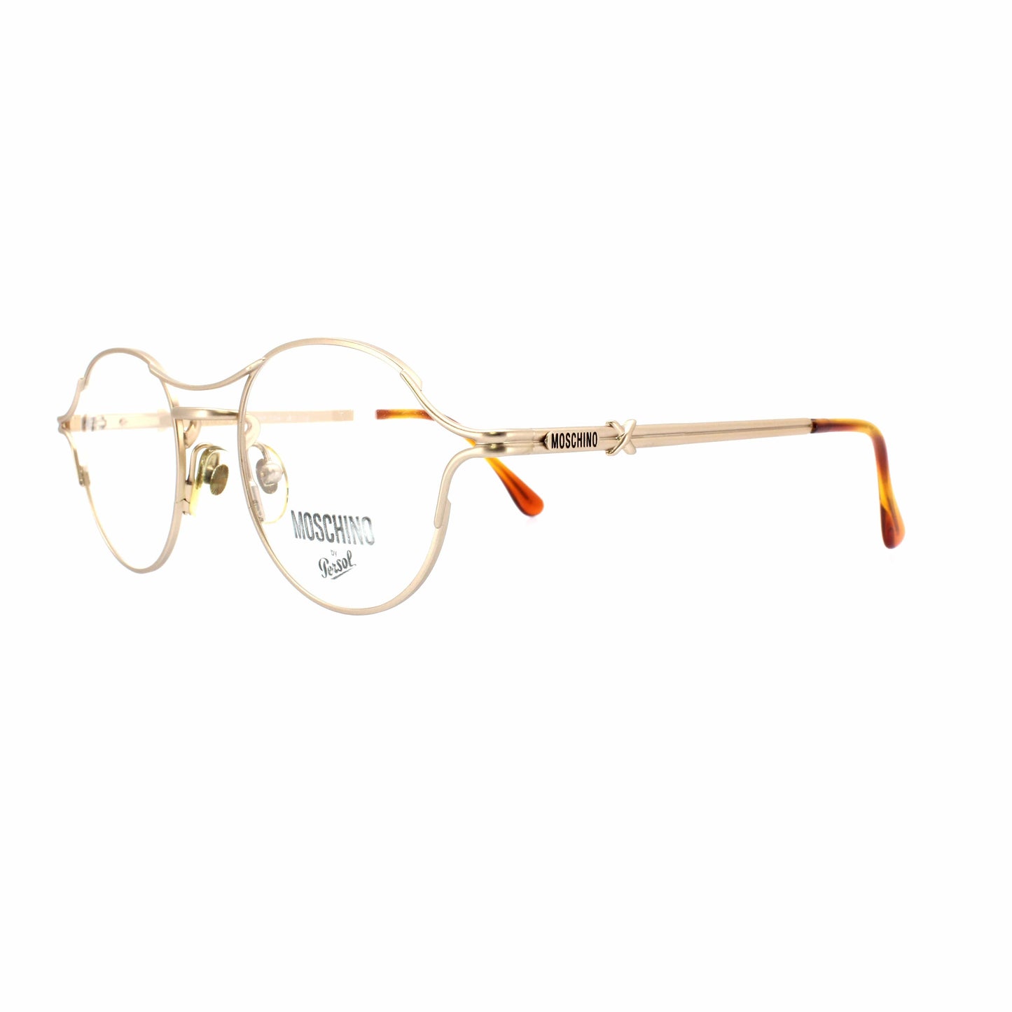 Gold Vintage Moschino MM 724 Glasses RSTKD Vintage