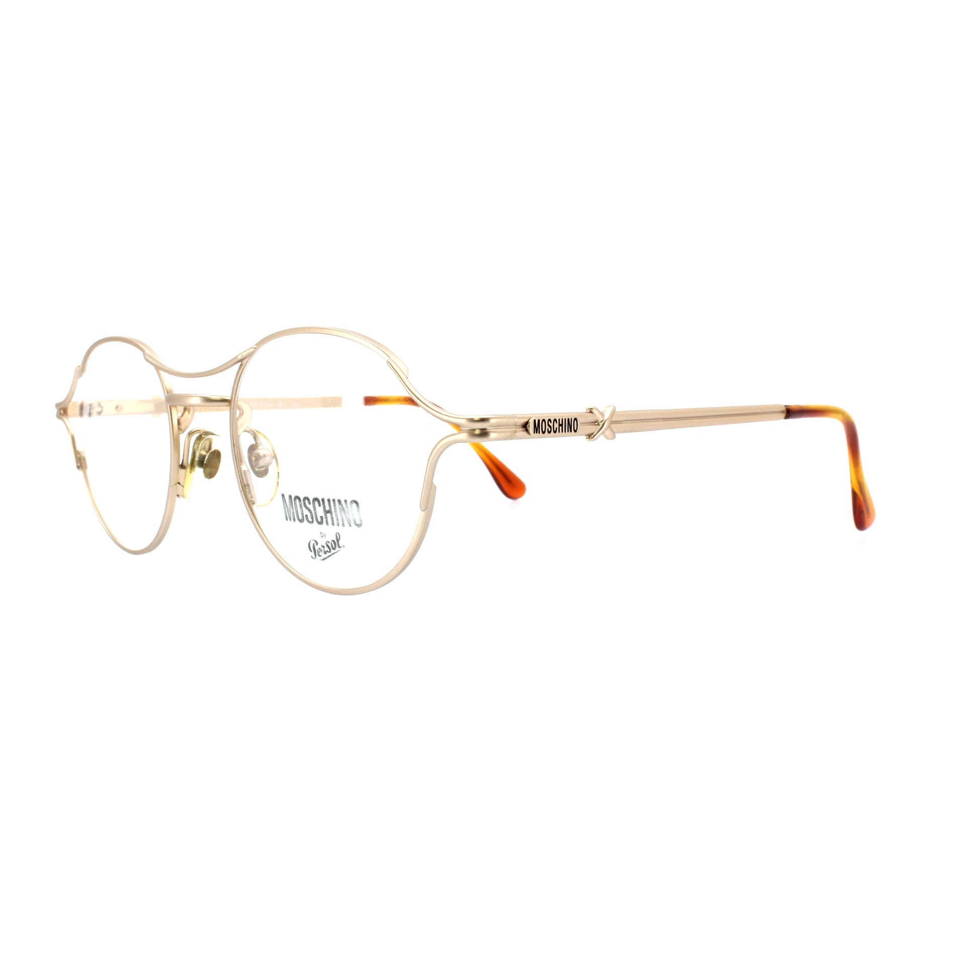 Gold Vintage Moschino MM 724 Glasses RSTKD Vintage