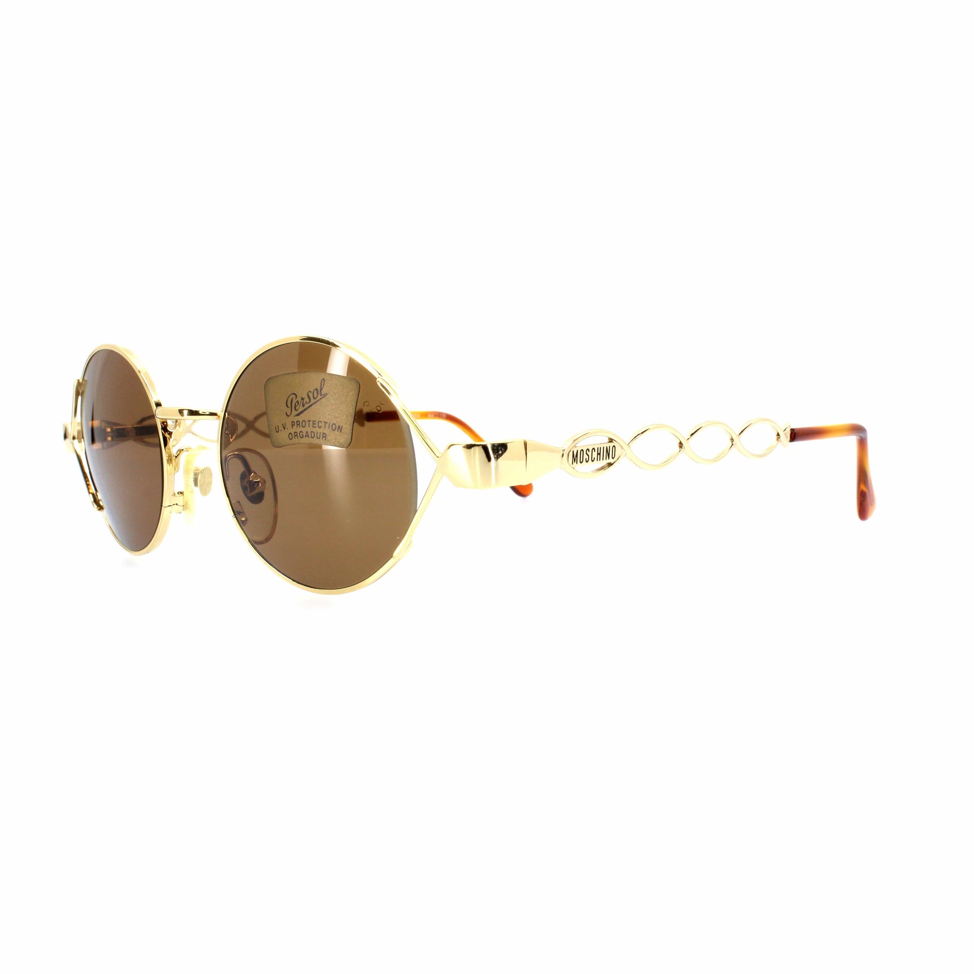 Gold Vintage Moschino MM264 Sunglasses RSTKD Vintage