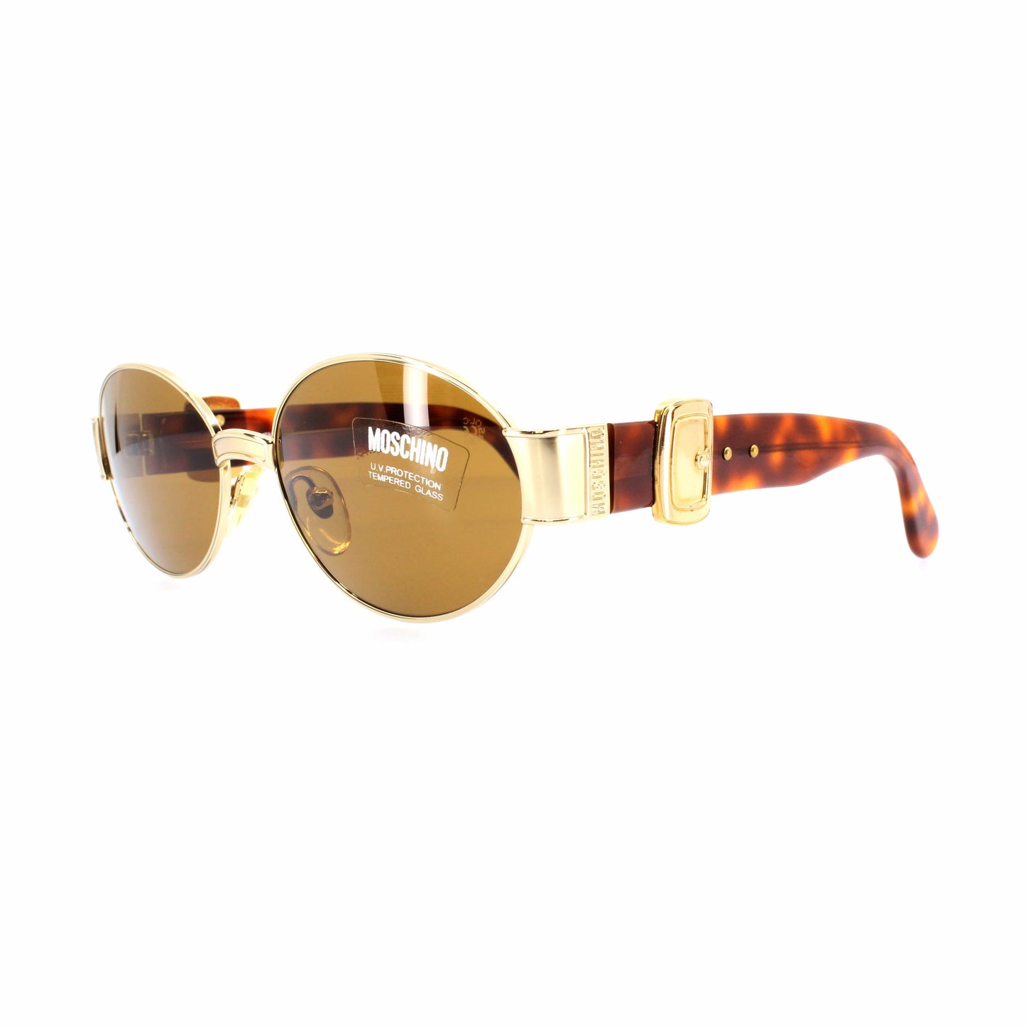 Gold Vintage Moschino MM3002-S Sunglasses RSTKD Vintage