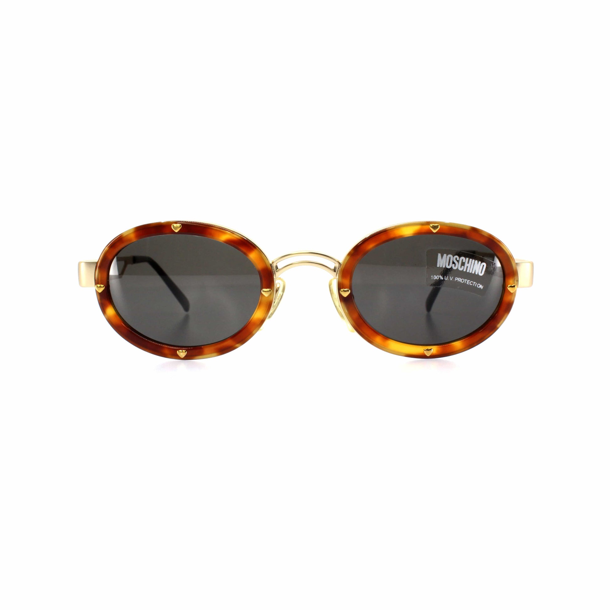 Gold Vintage Moschino MM3010-S Sunglasses RSTKD Vintage