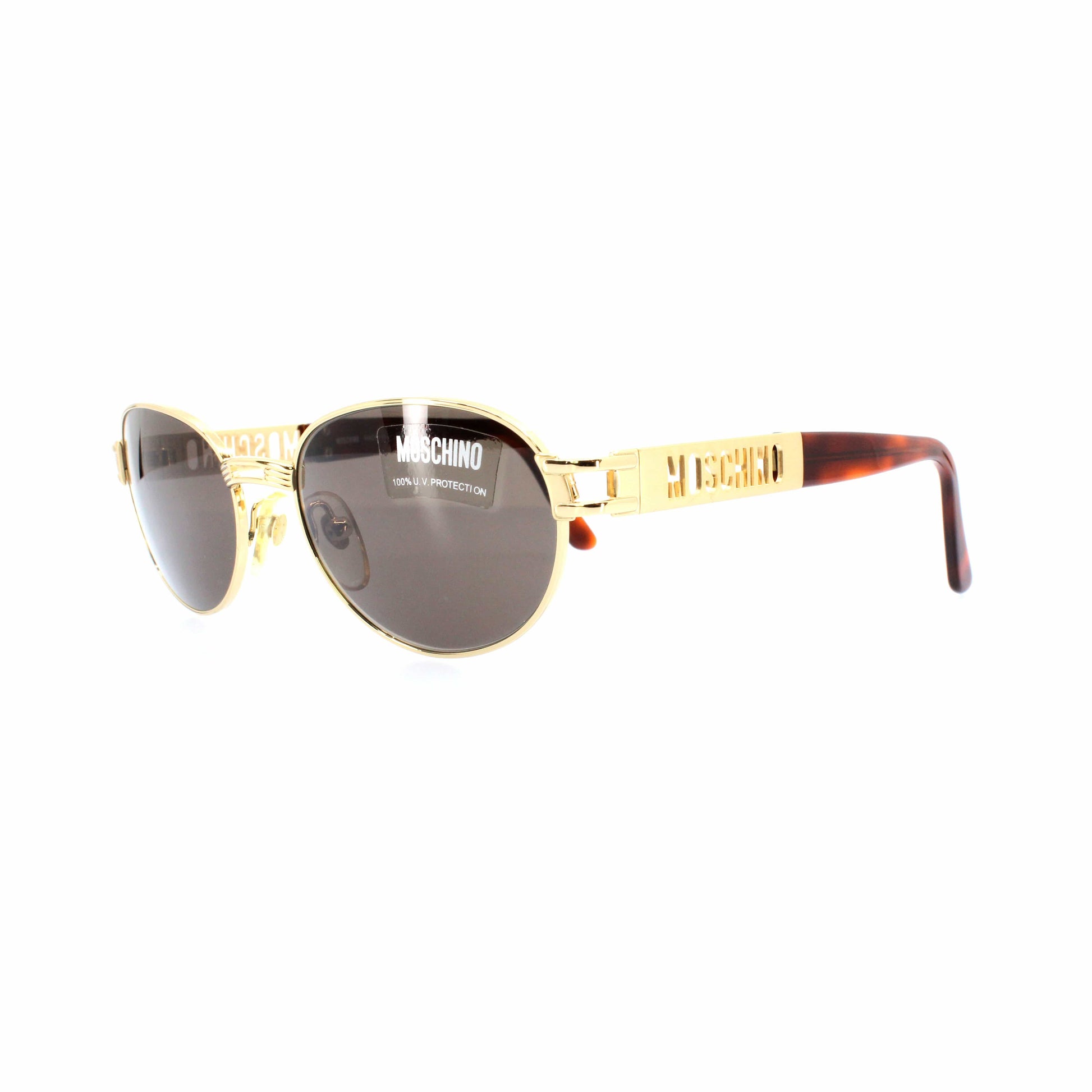 Gold Vintage Moschino MM3018-S Sunglasses RSTKD Vintage