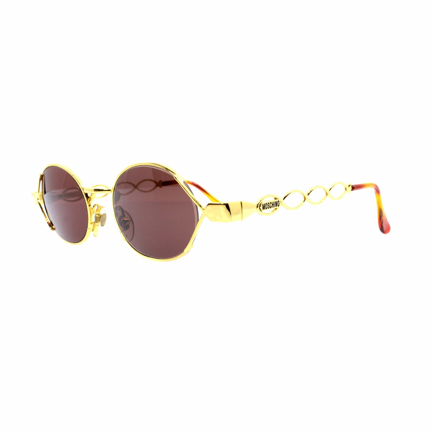 Gold Vintage Moschino MM344 Sunglasses RSTKD Vintage