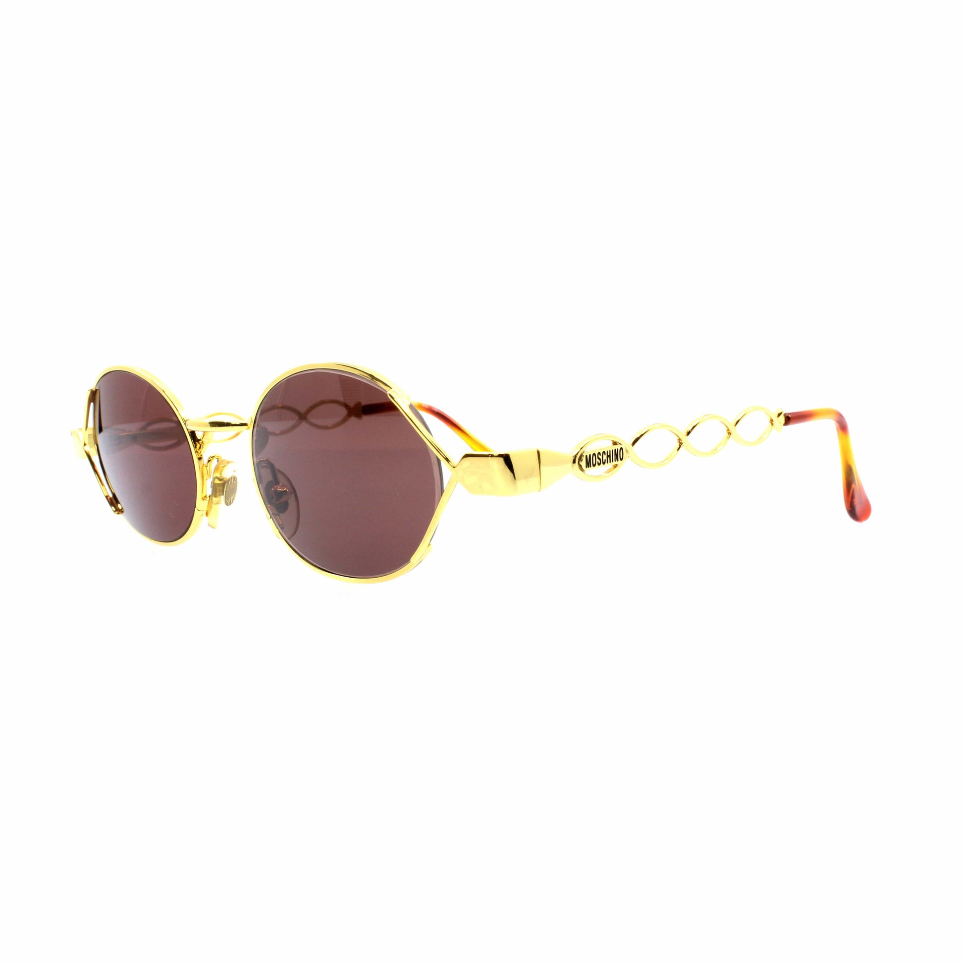 Gold Vintage Moschino MM344 Sunglasses RSTKD Vintage
