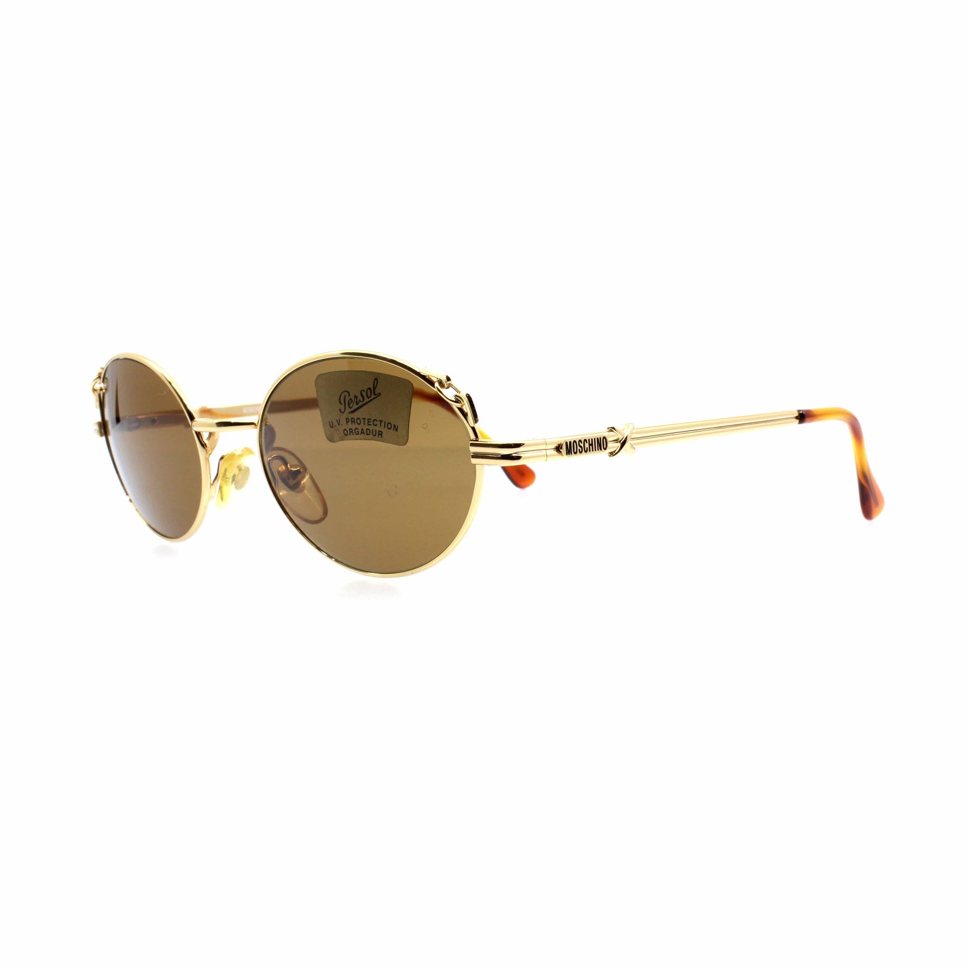 Gold Vintage Moschino MM464 Sunglasses RSTKD Vintage