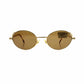 Gold Vintage Moschino MM464 Sunglasses RSTKD Vintage
