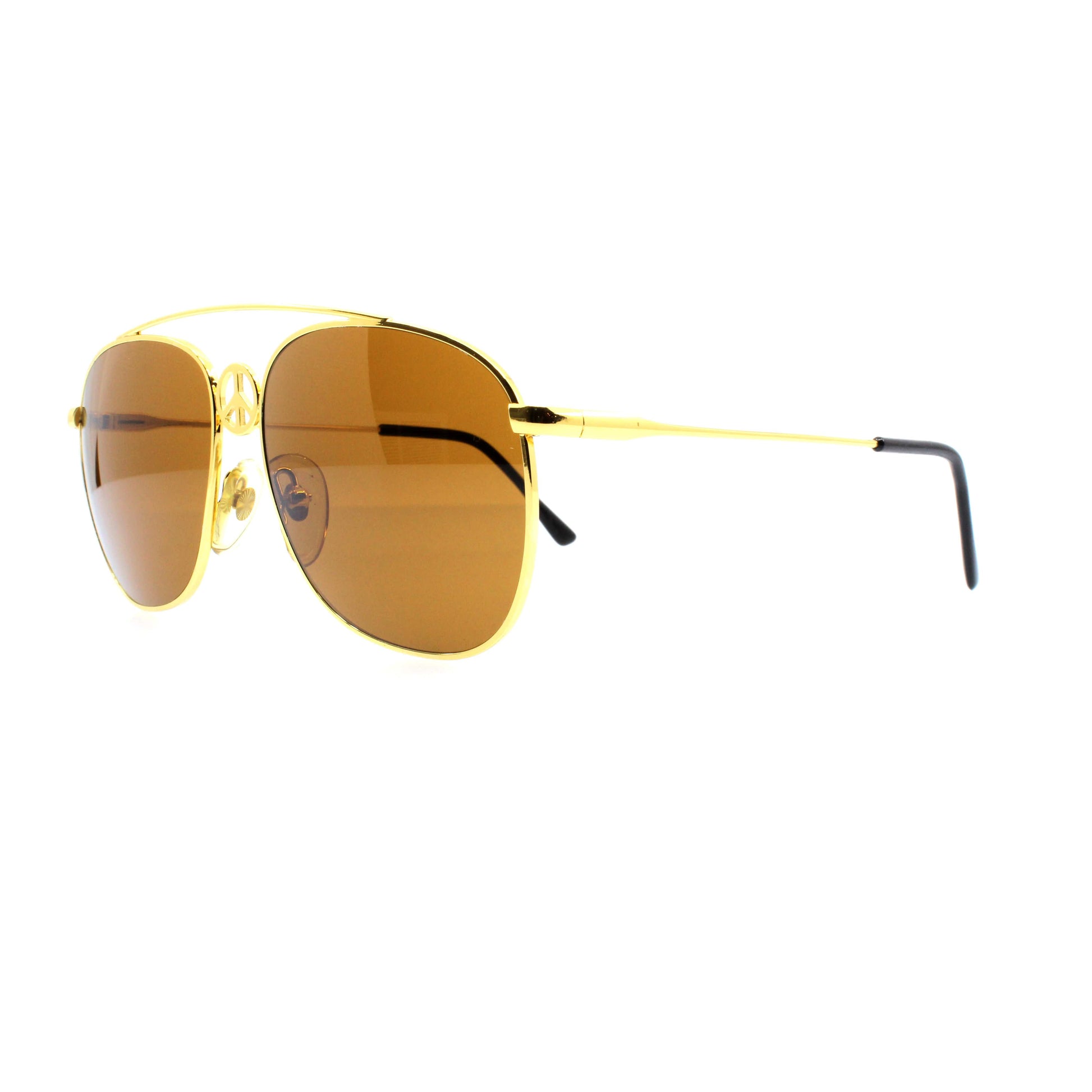 Gold Vintage Moschino MM505 Sunglasses RSTKD Vintage