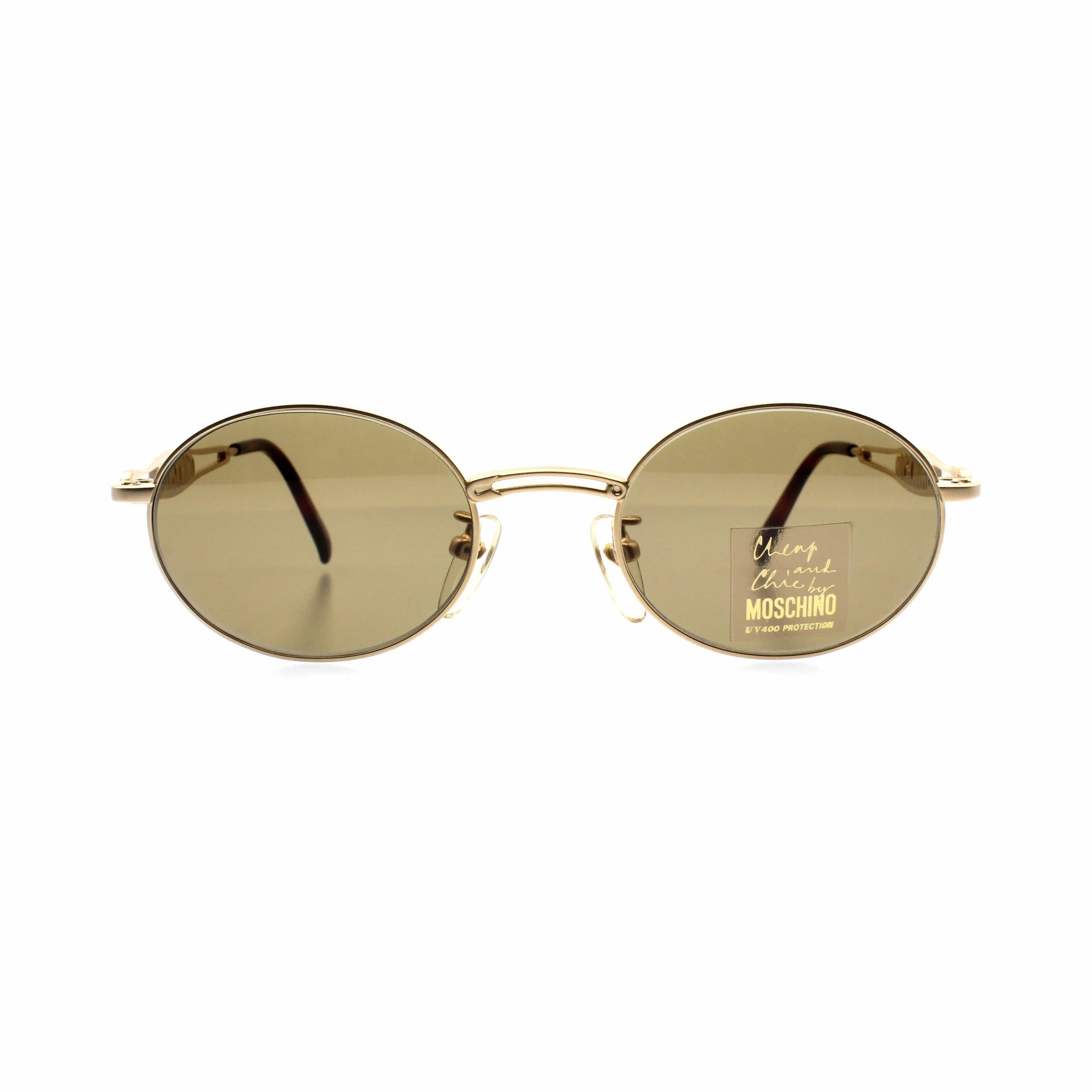 Gold Vintage Moschino MO 5789 Sunglasses RSTKD Vintage