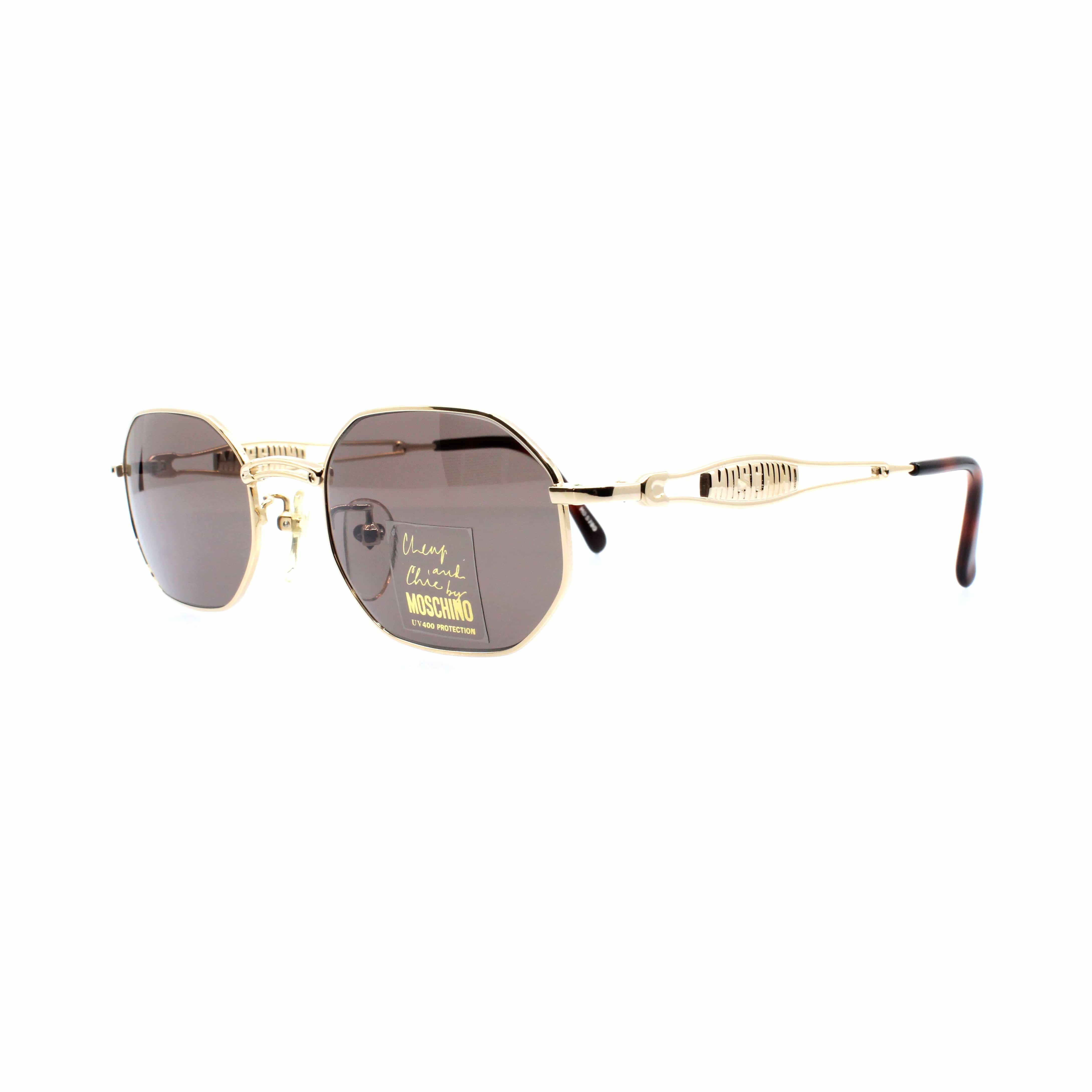 Gold Vintage Moschino MO 5790 Sunglasses – RSTKD Vintage