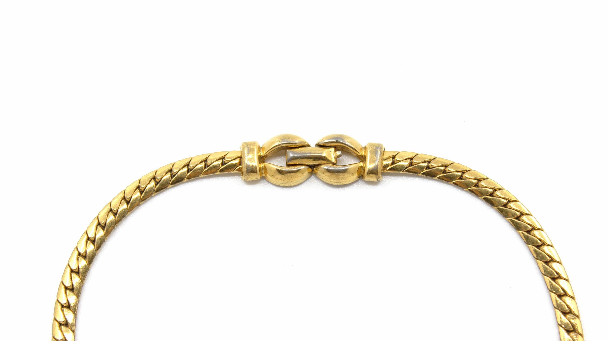 Gold Vintage Vendome Snake Link Necklace RSTKD Vintage
