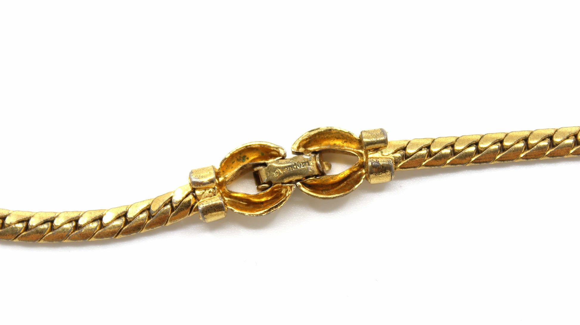Gold Vintage Vendome Snake Link Necklace RSTKD Vintage