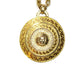 Gold Vintage Versace 3D Medusa Head Medallion Chain with Crystal Accents RSTKD Vintage