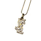 Gold YSL Logo Chain With Crystal Accents RSTKD Vintage