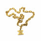Heavy Gold Vintage Celine Logo Necklace RSTKD Vintage