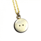 Large Gold/ Silver Celine Sport Button Two Tone Pendent Chain RSTKD Vintage