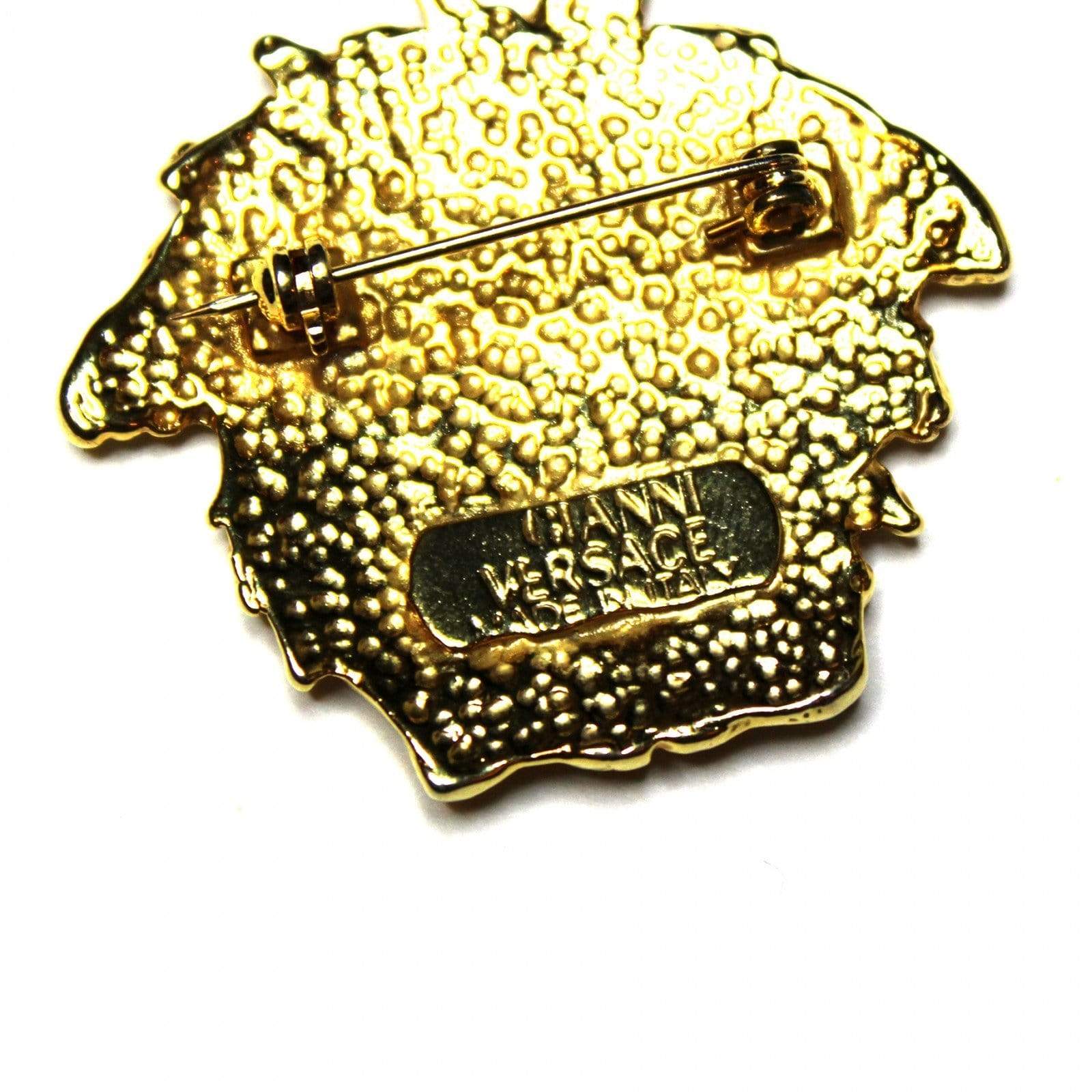 Vintage GIANNI VERSACE Medusa Head Pin Online 