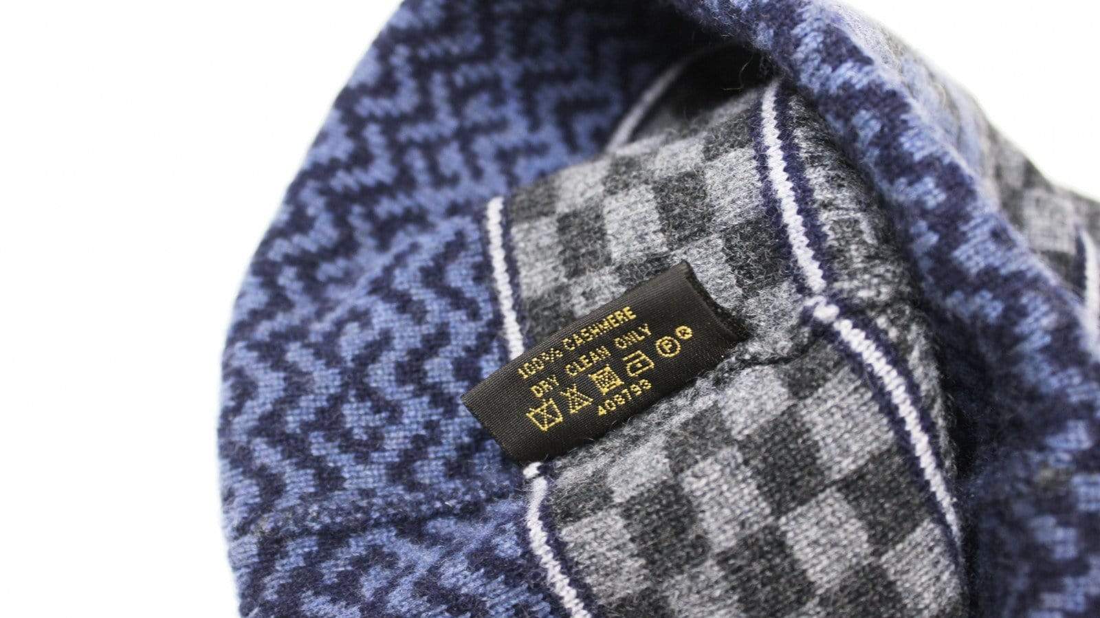 Louis Vuitton Bonnet Ski Damier Bleu Beanie RSTKD Vintage