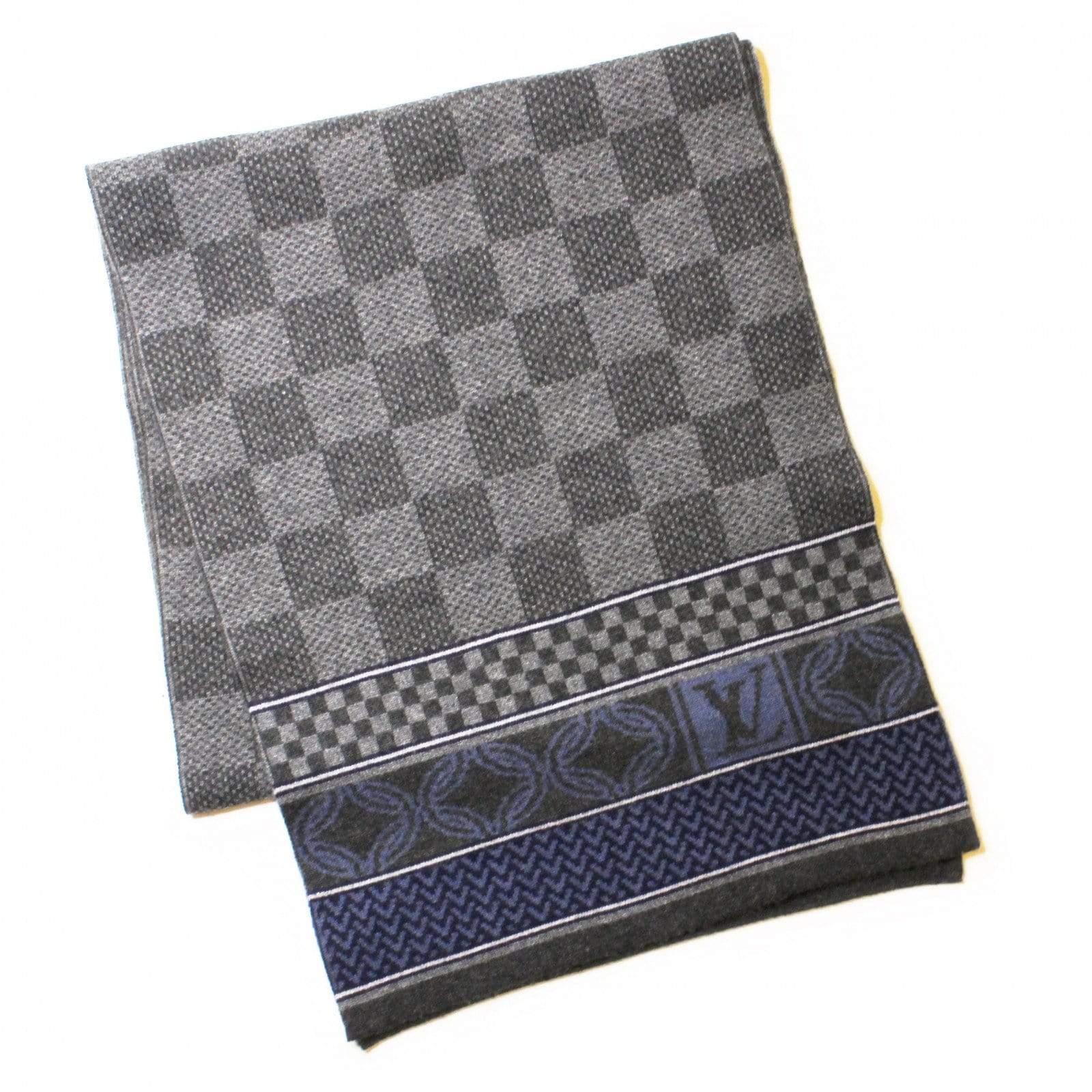louis vuitton checkered scarf