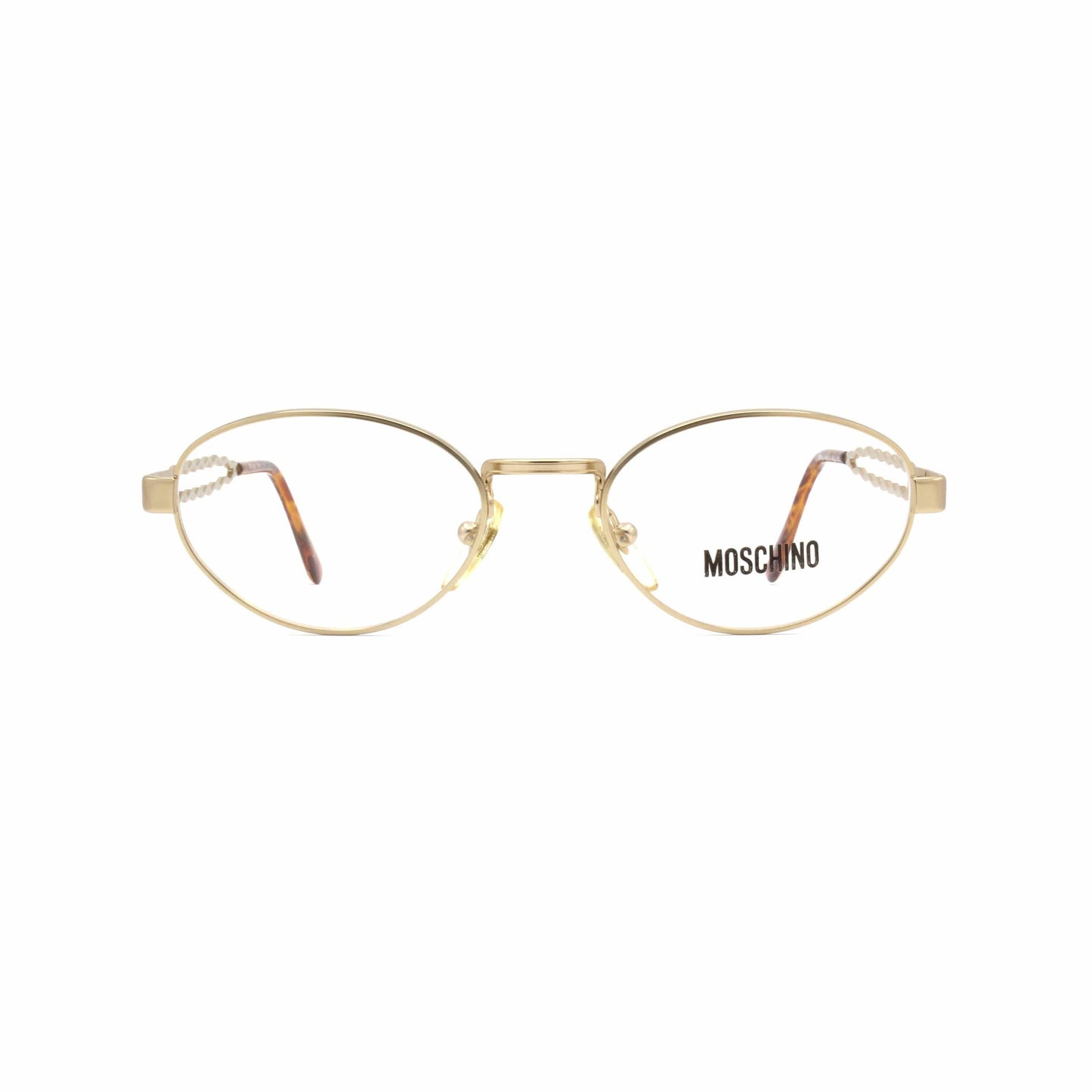 Matte Gold Vintage Moschino MM 925 Glasses RSTKD Vintage