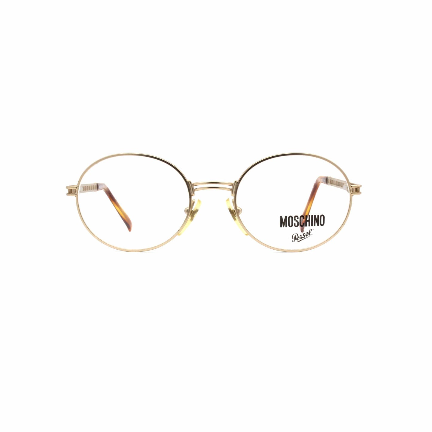 Matte Gold Vintage Moschino MM525 Glasses RSTKD Vintage
