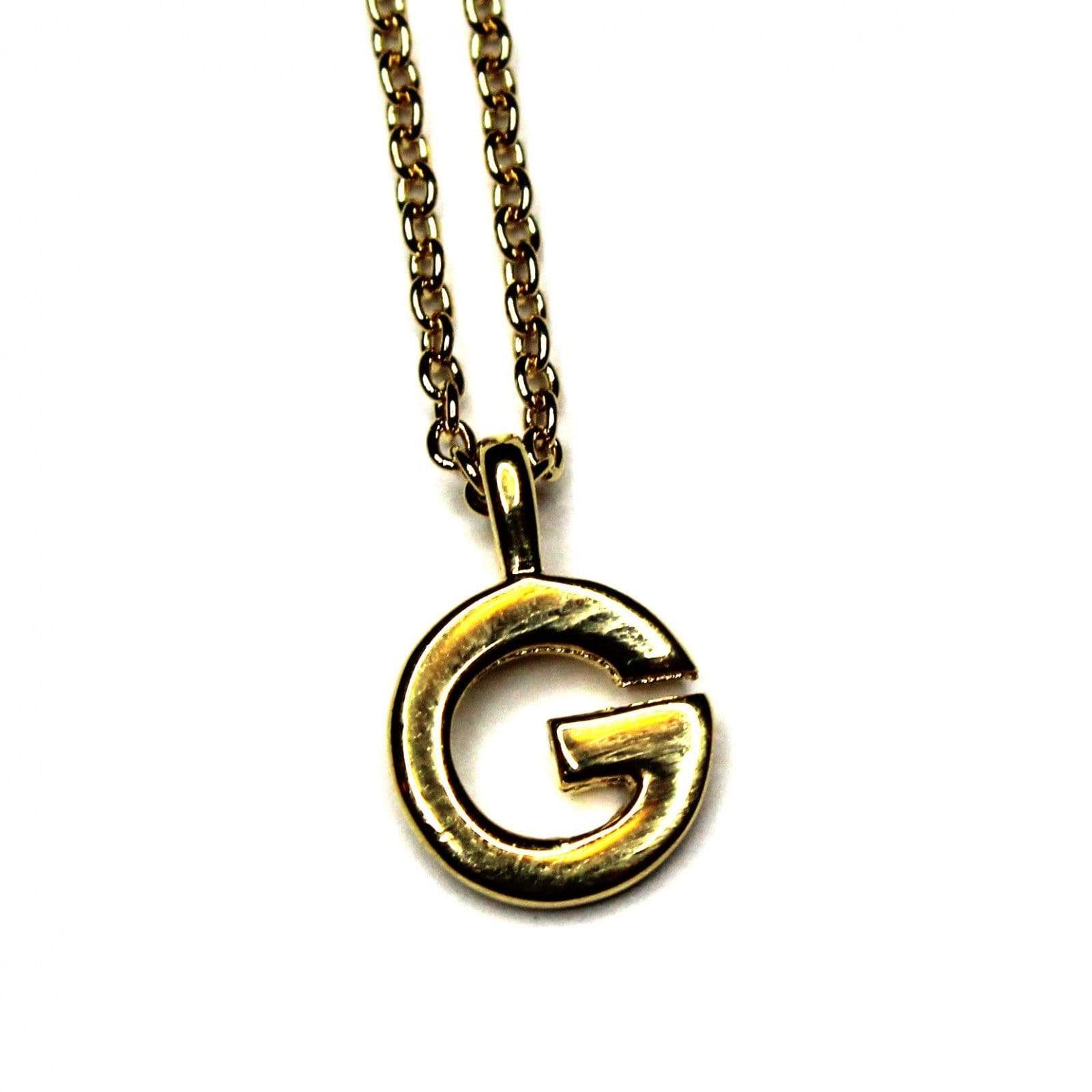 Micro Gold Givenchy G Pendent Necklace RSTKD Vintage