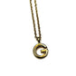 Micro Gold Givenchy G Pendent Necklace RSTKD Vintage