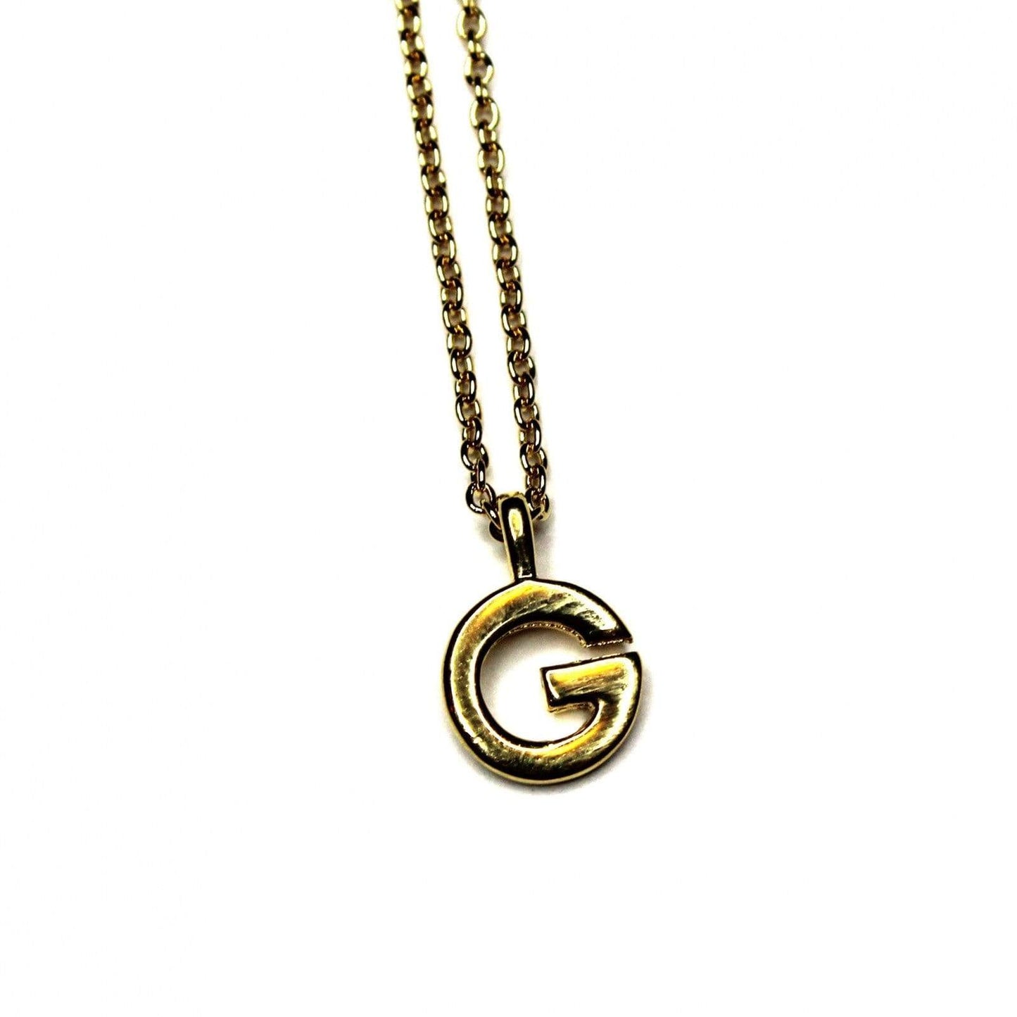 Micro Gold Givenchy G Pendent Necklace RSTKD Vintage