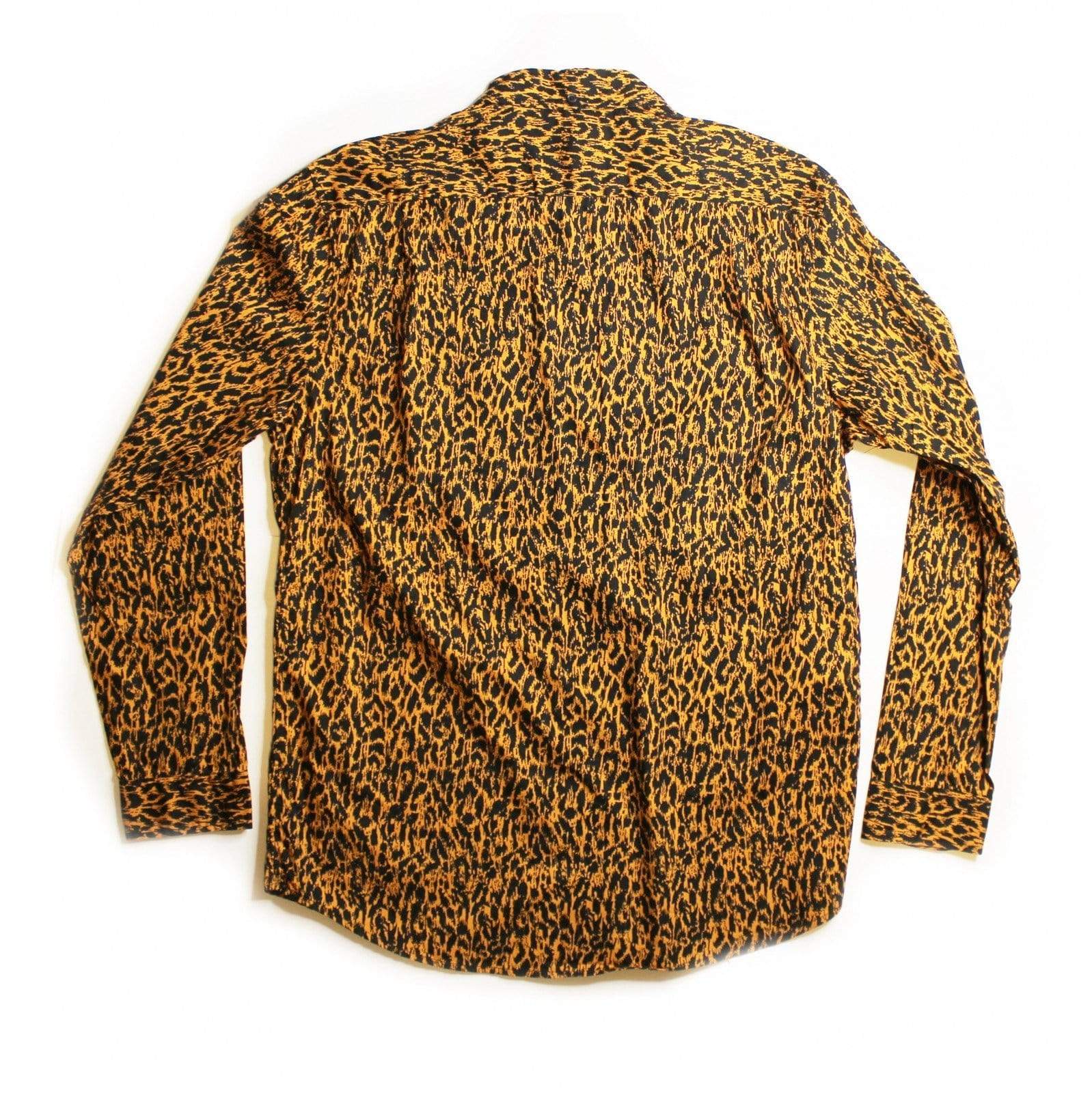 Orange Leopard Print Supreme Dress Shirt RSTKD Vintage