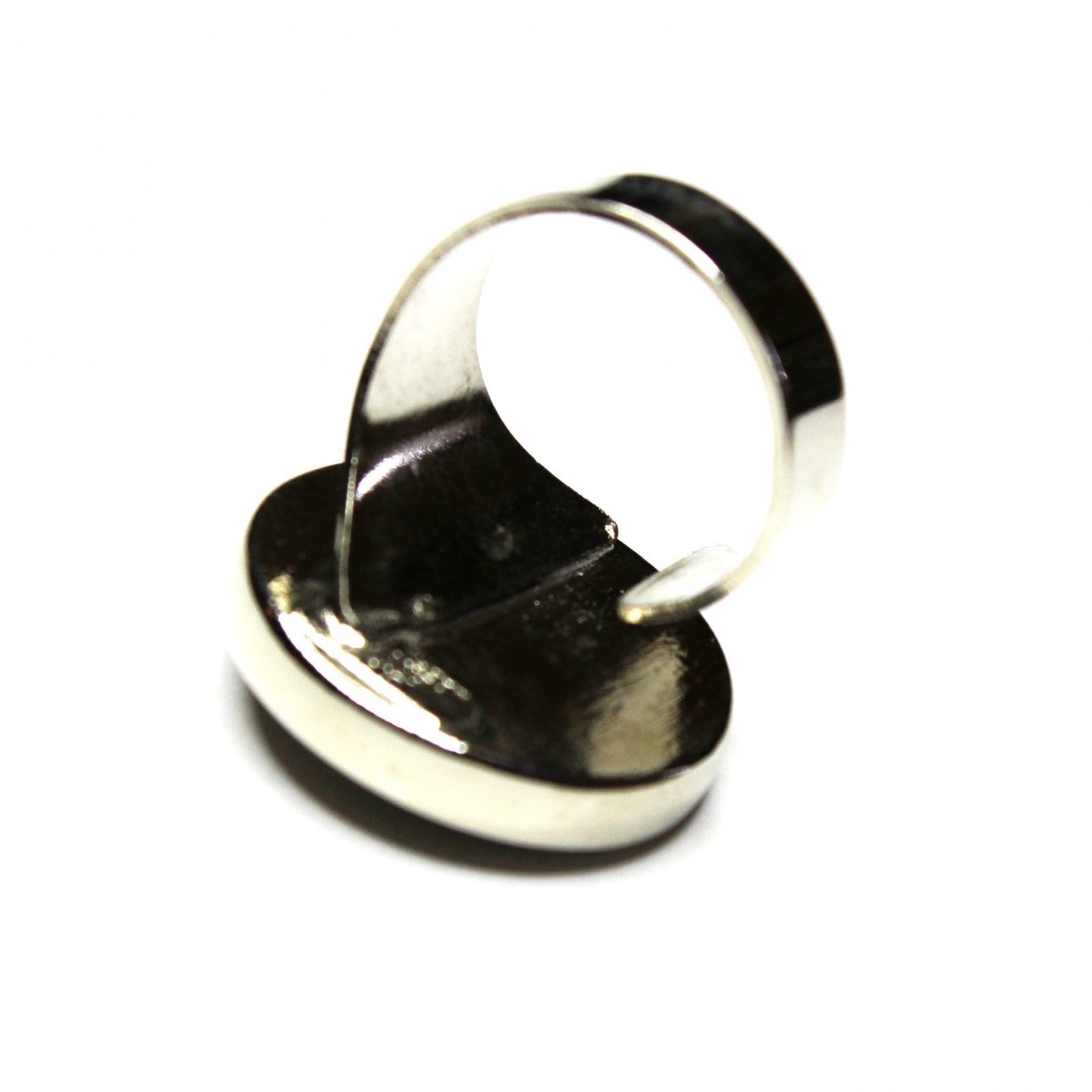 Silver and Black Enamel Gianni Versace Medusa Head Ring RSTKD Vintage