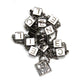 Silver Celine Alphabet Blocks Necklace RSTKD Vintage