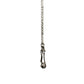 Silver Gianni Versace Heart and Greek Key Pin Chain RSTKD Vintage