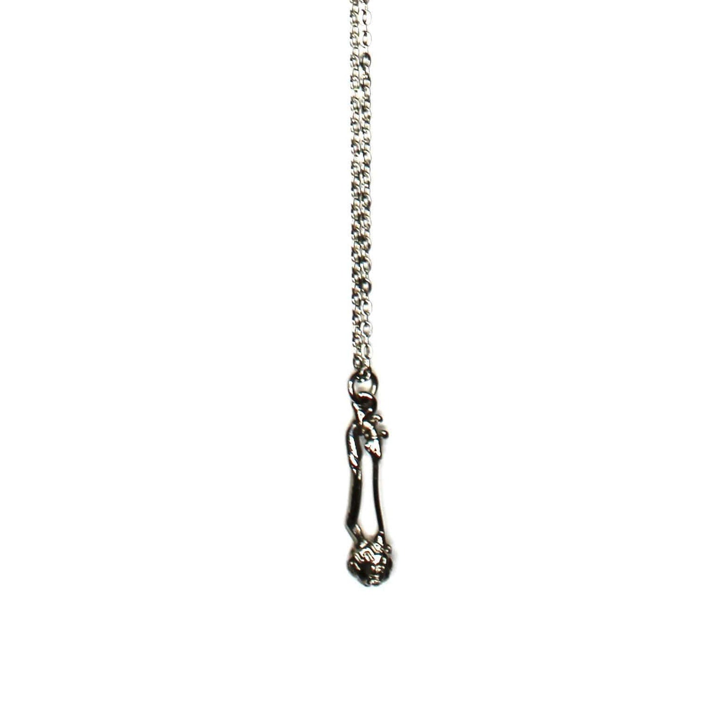Silver Gianni Versace Heart and Greek Key Pin Chain RSTKD Vintage
