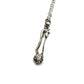 Silver Gianni Versace Heart and Greek Key Pin Chain RSTKD Vintage