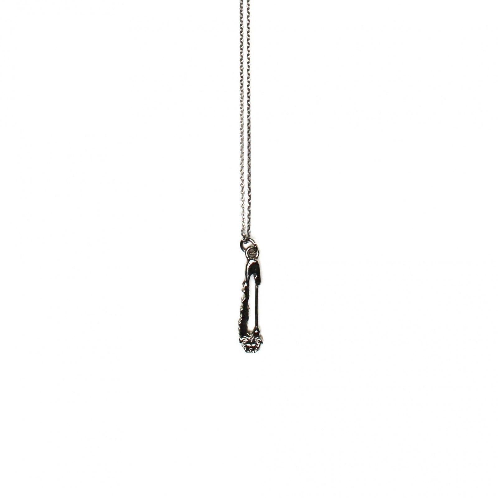Silver Gianni Versace Medusa Head Pin Chain RSTKD Vintage