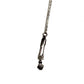 Silver Gianni Versace Pin Chain with Hanging Medusa Head Accent RSTKD Vintage