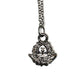 Silver Gianni Versace Upside Down Medusa Head Pendant Chain RSTKD Vintage