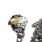 Silver Gianni Versace Upside Down Medusa Head Pendant Chain RSTKD Vintage