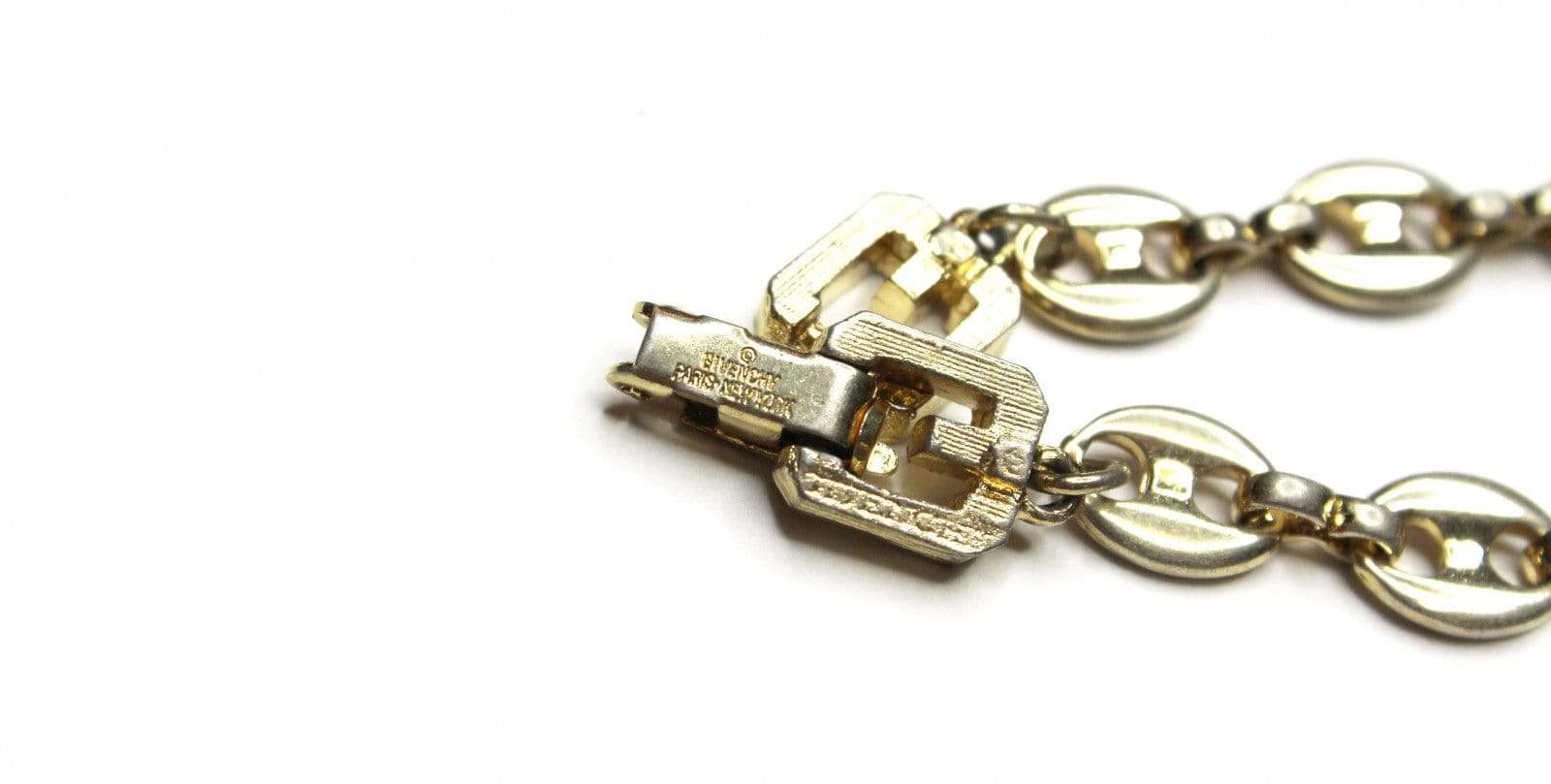 Silver Givenchy Gucci Link Style Bracelet RSTKD Vintage