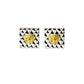 Silver/ Gold Vintage Versace Quilted Medusa Head Earrings RSTKD Vintage