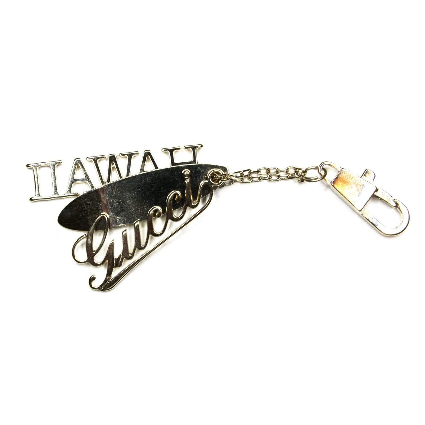 Silver Gucci Hawaii Surfboard Keychain RSTKD Vintage