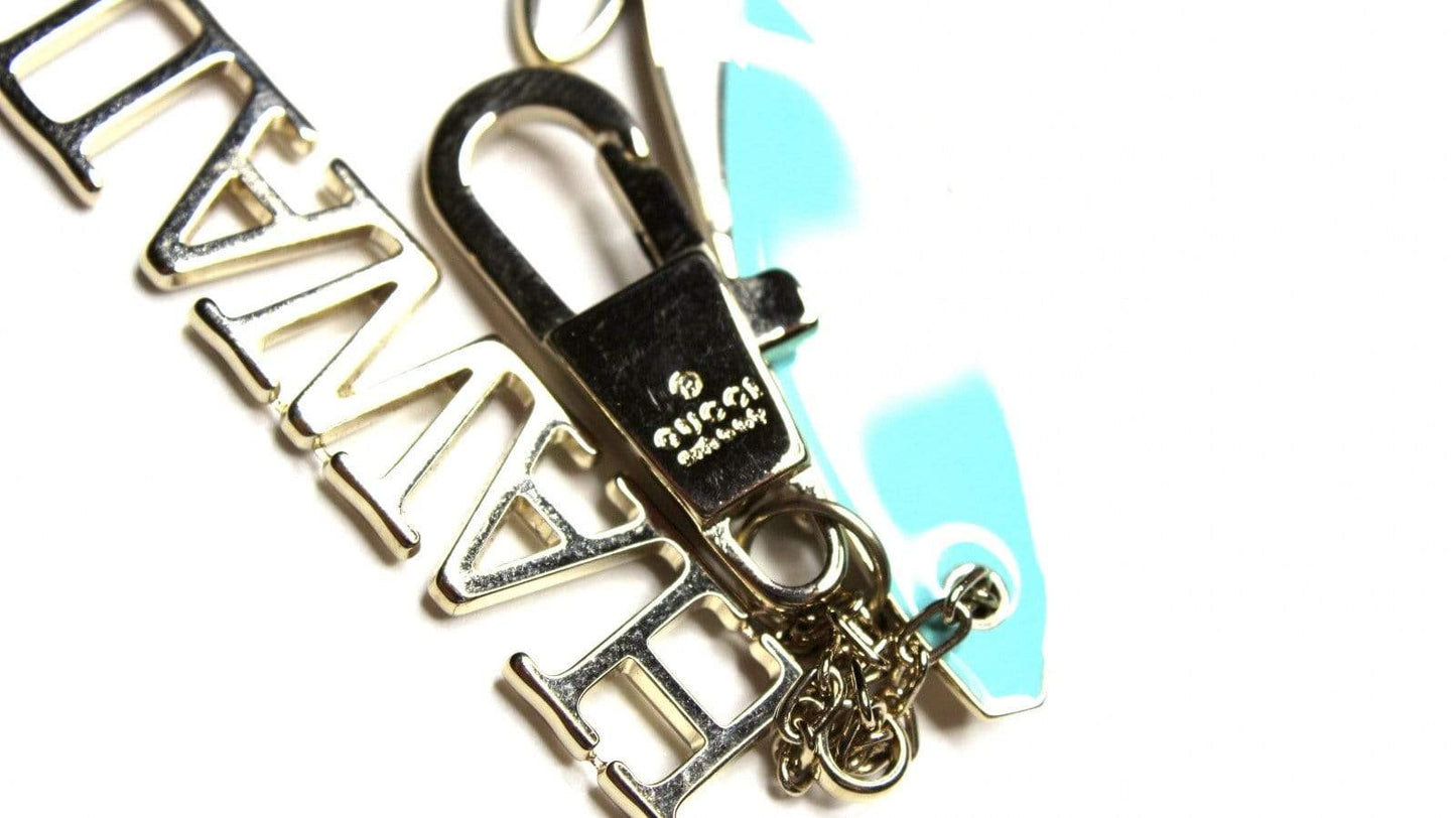 Silver Gucci Hawaii Surfboard Keychain RSTKD Vintage