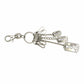 Silver Vintage Jean Paul Gaultier Razor Blade Pendant Keychain RSTKD Vintage
