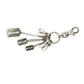 Silver Vintage Jean Paul Gaultier Razor Blade Pendant Keychain RSTKD Vintage