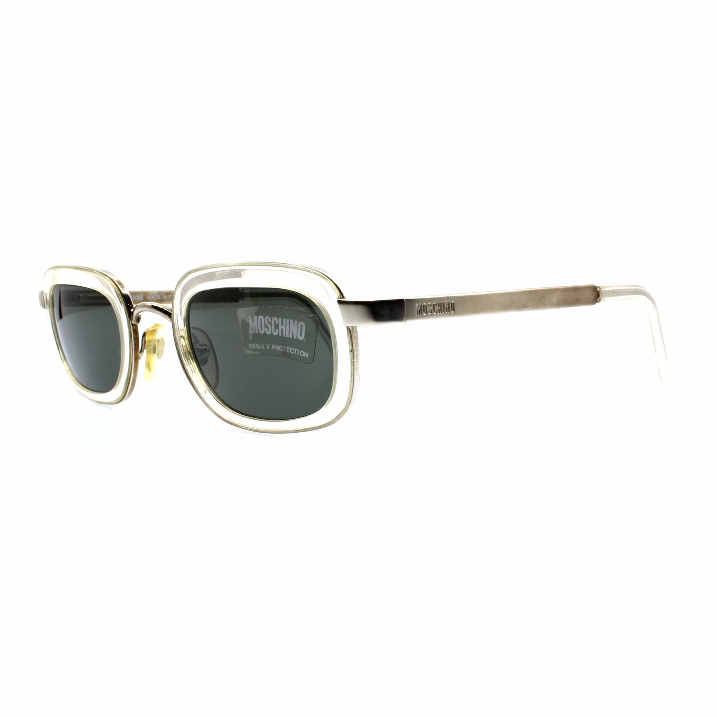 Silver Vintage Moschino M 3028-S Sunglasses RSTKD Vintage
