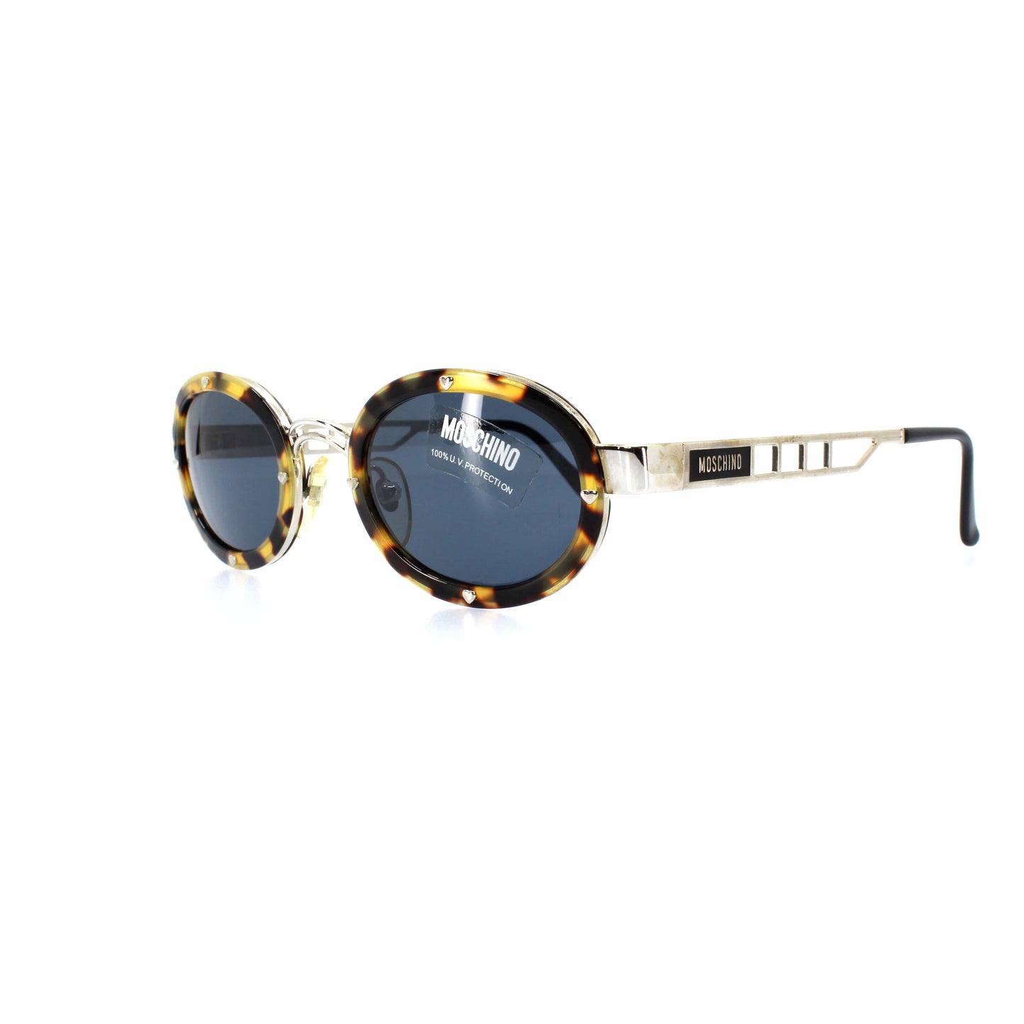 Silver Vintage Moschino MM3010-S Sunglasses RSTKD Vintage
