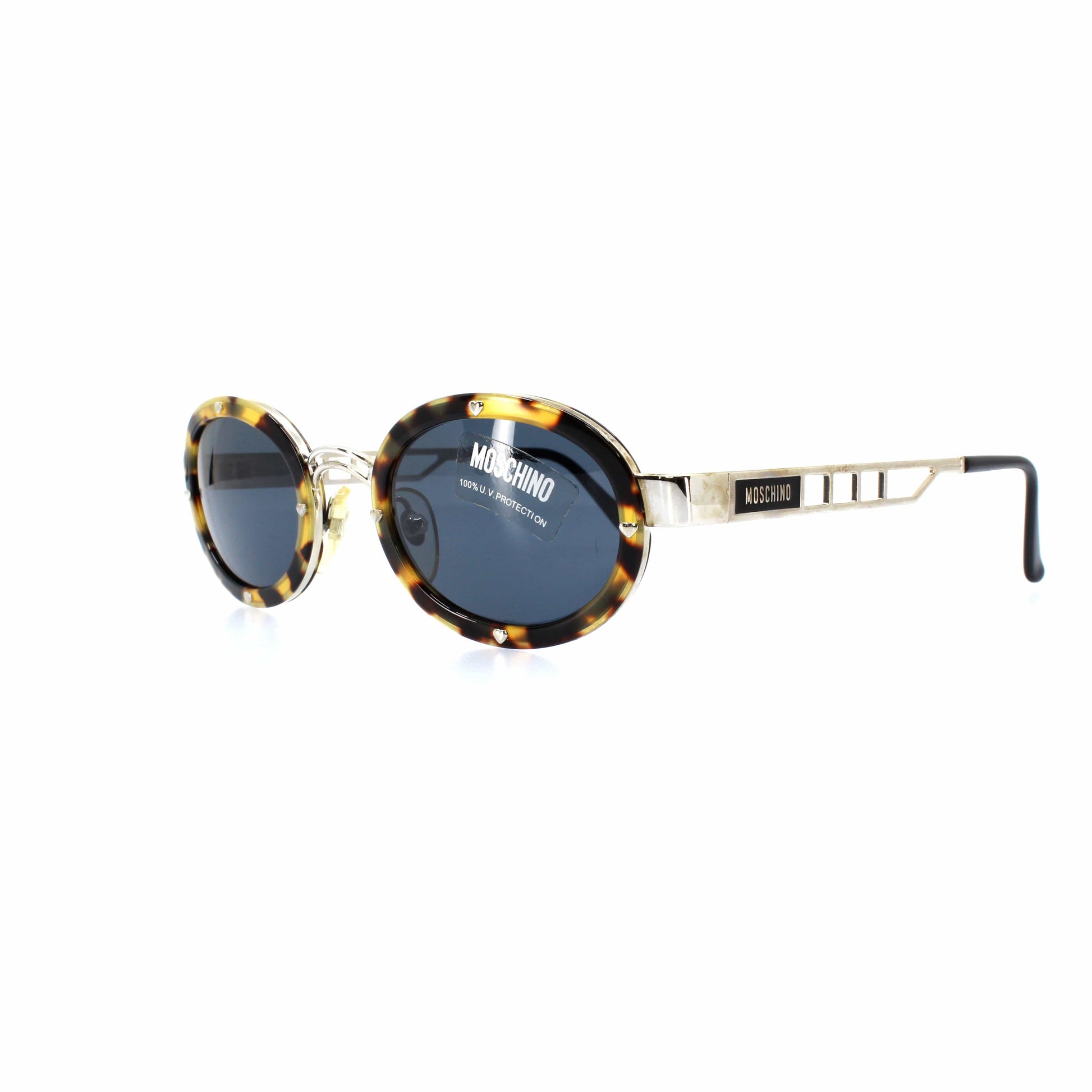 Silver Vintage Moschino MM3010-S Sunglasses RSTKD Vintage